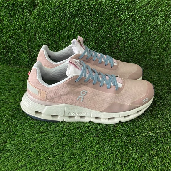 On Cloud CloudNova Rose Brown Women's Pink Running Shoes - Picture 2 of 14
